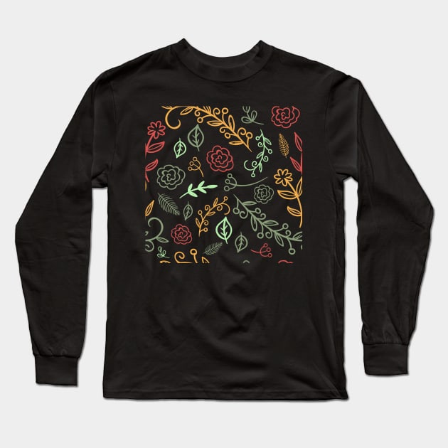 Floral Long Sleeve T-Shirt by planetary